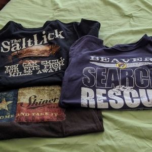 3pack TEXAS tees SIZE Med.